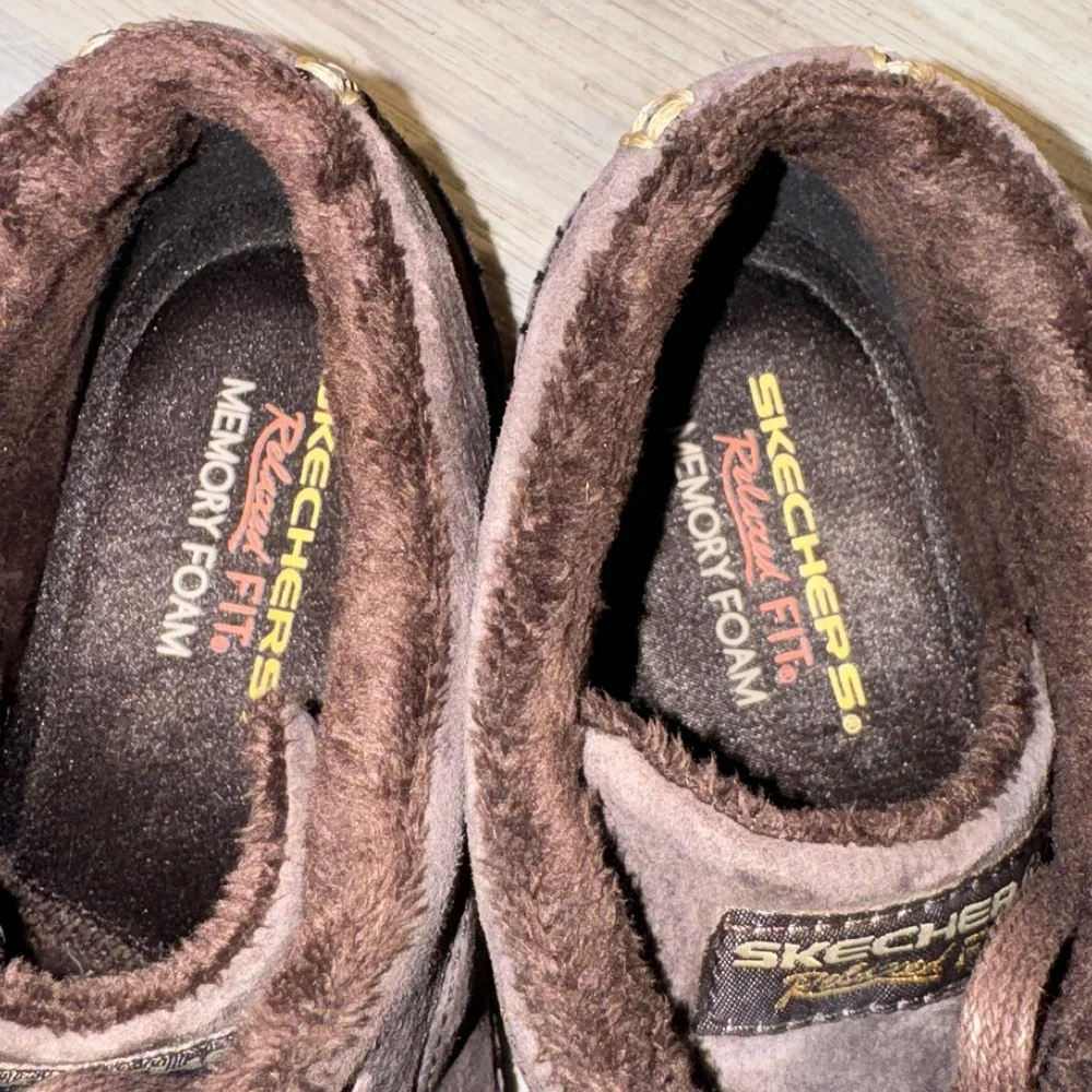 Skechers Bikers Totem‎ Pole Chocolate Suede Leather Chukka Boots Sz 9.5